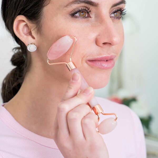 اداة جاد رولر الأصلي بحجر اليشم للعناية بالبشرة Jade Roller Stone Face Massager - Image 2