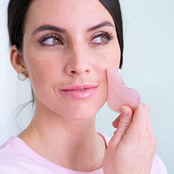 اداة جاد رولر الأصلي بحجر اليشم للعناية بالبشرة Jade Roller Stone Face Massager - Image 3