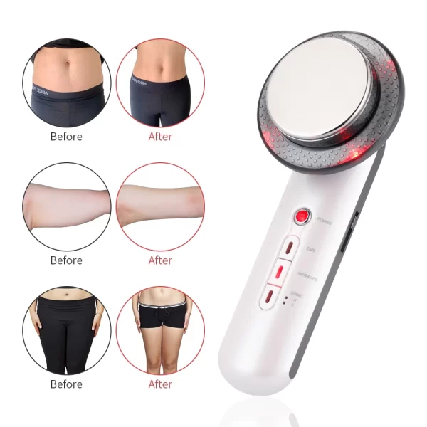 جهاز كافيتيشن منزلي التراسونيك للتخسيس 3 فى 1 وللعناية بالبشرة Ultrasonic Cavitation Beauty and Skin Care with EMS - Image 3