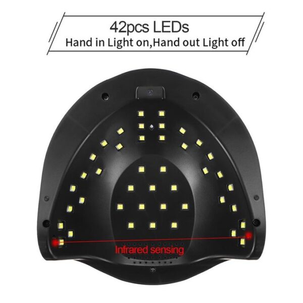 جهاز تجفيف طلاء الاظافر sun Professional Uv Led Timer Nail Dryer - 126 W - Image 5