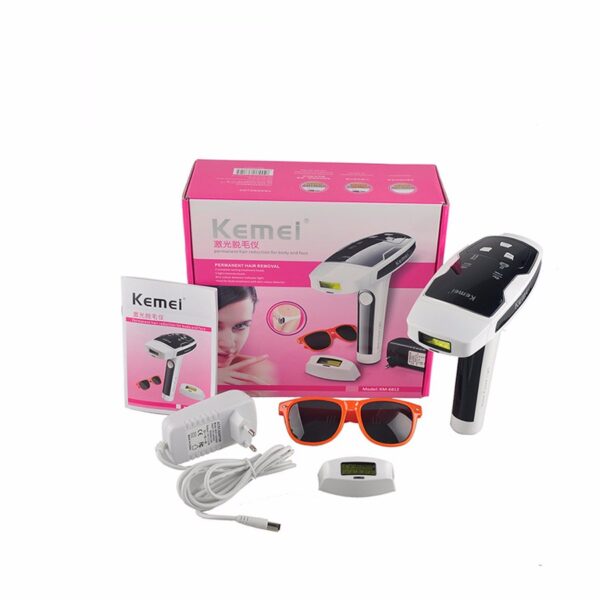 Kemei KM-6812 Hair Removal Laser Epilator جهاز ليزر لازالة الشعر الدائم بالليزر الفوتون النبضي- 20000 ألف نبضة - Image 12