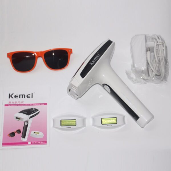 Kemei KM-6812 Hair Removal Laser Epilator جهاز ليزر لازالة الشعر الدائم بالليزر الفوتون النبضي- 20000 ألف نبضة - Image 10