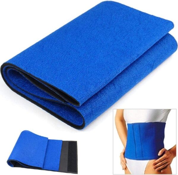 حزام التخسيس الازرق للبطن Waist Slimming Belt - Blue - Image 4