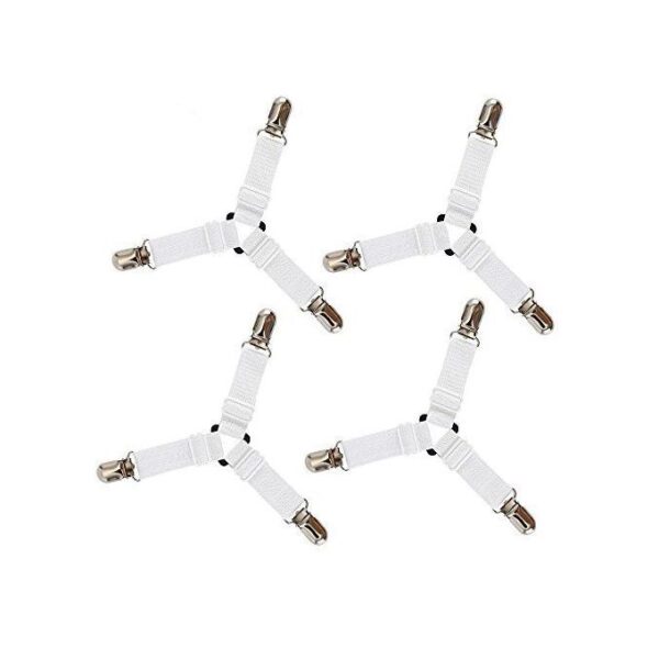 حزام فرد ملايات السرير مثبت الملايات 4 قطع Rofy Sheet Grippers - Image 5