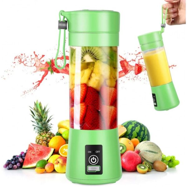 خلاط عصير محمول ببطارية قابلة للشحن - 380 مل Portable And Rechargeable Battery Juice Blender - Image 2