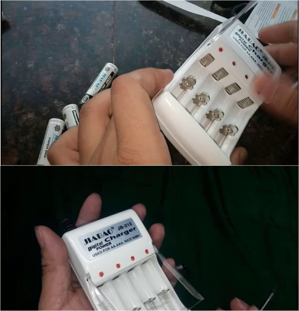 شاحن بطاريات قلم AA/AAA4 حجاره Jiabao Battery Charger AA/AAASet Of Batteries - 4 Pcs (AA) - Image 6