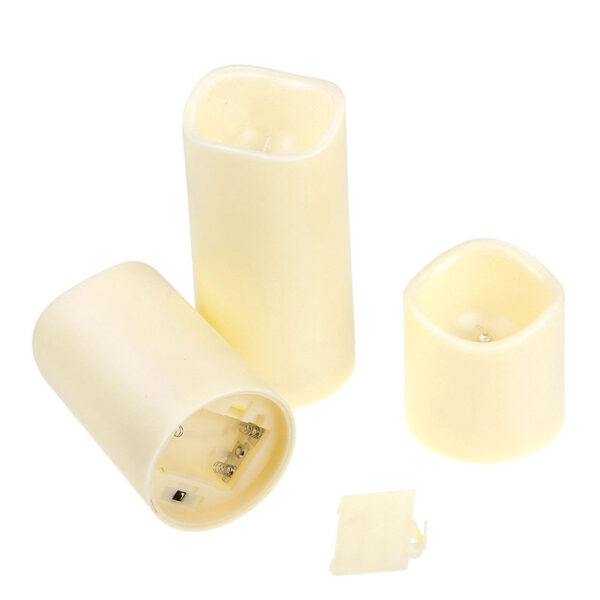 شموع بدون لهب بالريموت 3 قطع 12 لون مختلف - Led Candle With Remote Control 3 Pcs - Image 6
