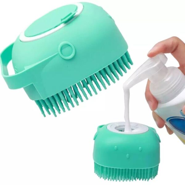 فرشاة استحمام سيليكون مع موزع صابون 2×1 Shower Brush With A Soap Dispenser - Image 7