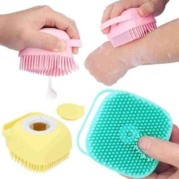 فرشاة استحمام سيليكون مع موزع صابون 2×1 Shower Brush With A Soap Dispenser - Image 10