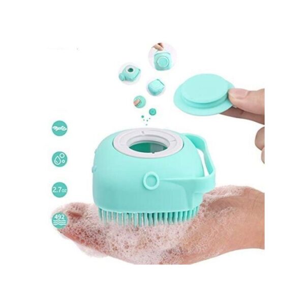 فرشاة استحمام سيليكون مع موزع صابون 2×1 Shower Brush With A Soap Dispenser - Image 4
