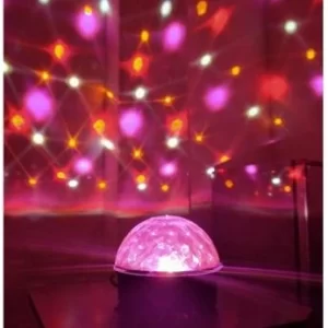 كرة الديسكو الدوارة المضيئة بالوان متعددة للحفلات تعمل بالشحن والبلوتوث - Disco Magic Light Ball
