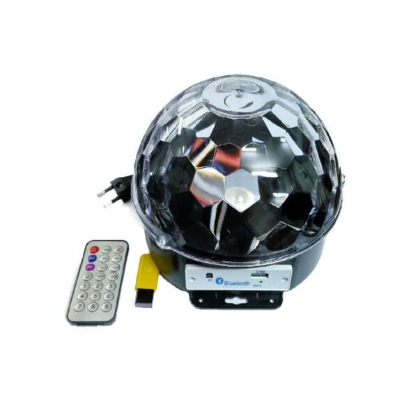 كرة الديسكو الدوارة المضيئة بالوان متعددة للحفلات تعمل بالشحن والبلوتوث - Disco Magic Light Ball - Image 2