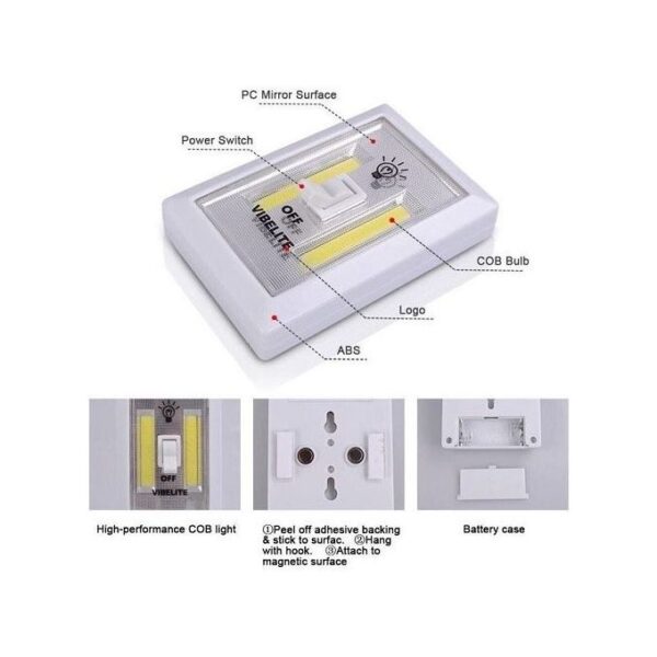 كشاف الطوارئ بالبطارية Led COB Night Light 3 W - Image 3