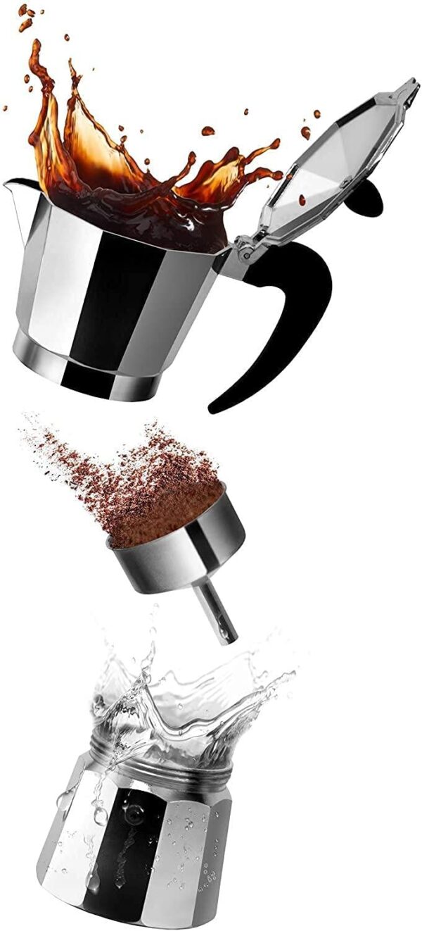كنكة قهوة اسبريسو ٦ كوب Espresso Maker - 6 Cups - Image 3