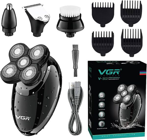 ماكينة تنعيم الذقن والحلاقة للشعر والذقن VGR-302 - Image 5