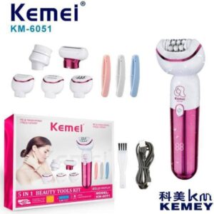 ماكينة كيمي KM-6051 لإزالة الشعر من الوجه والجسم - تقنية إزالة الشعر من الجذور
