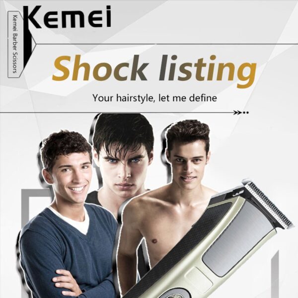 ماكينة حلاقة كيمي 5017 لحلاقة الشعر والذقن بدون ضجيج للصغار والكبار kemei km-5017 Electric Shaver - Image 6