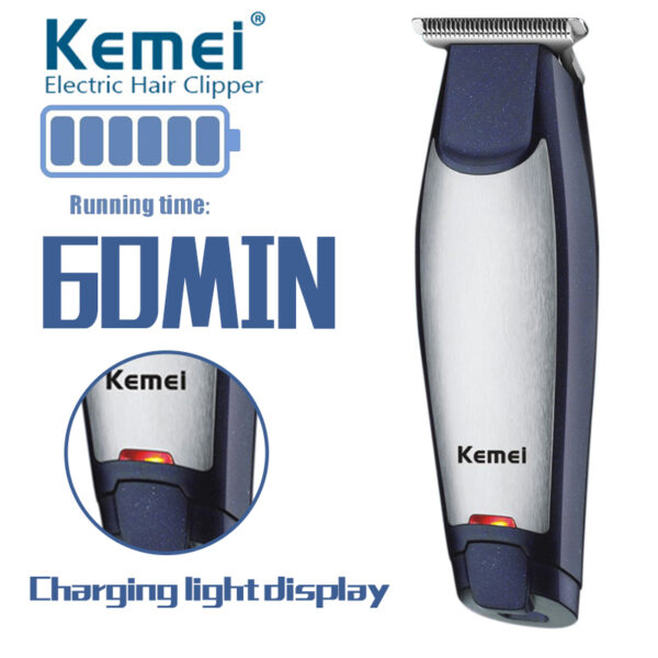 ماكينة حلاقة كيمي للشعر والذقن - Kemei Km 5021 Wet And Dry Hair Trimmer For Men - Image 4