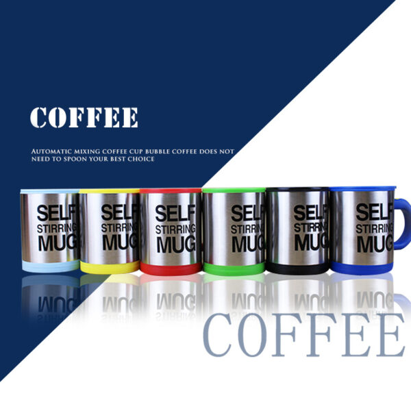 مج دوار تقليب ذاتي الإلكتروني Stainless Steel Electric Self Stirring Mug - Image 5