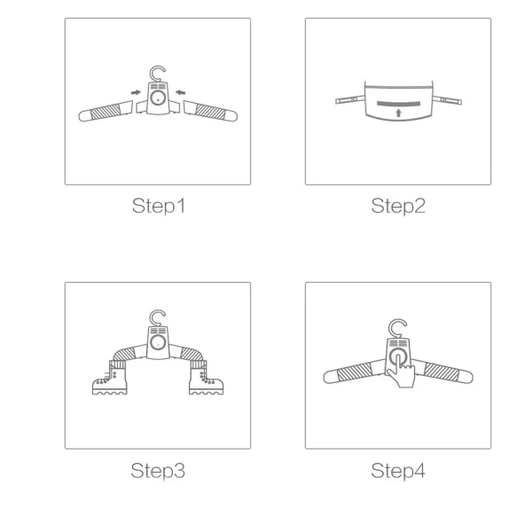 مجفف الملابس الكهربائي 2 في 1 Smart Frog Electric Hanger Rack - Image 8