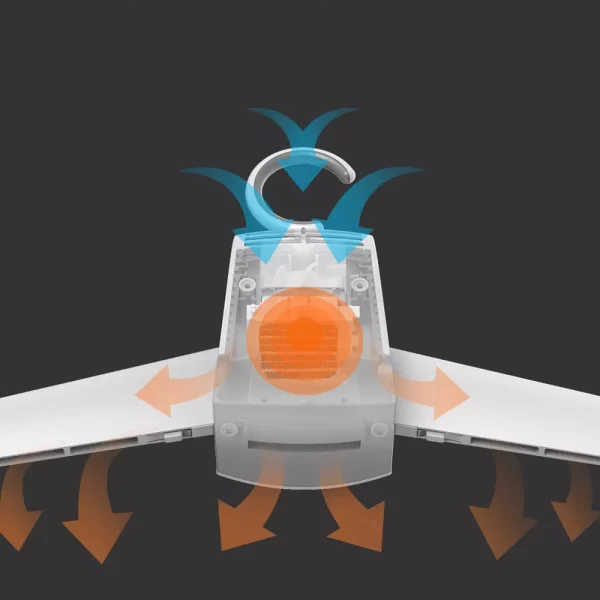 مجفف الملابس الكهربائي 2 في 1 Smart Frog Electric Hanger Rack - Image 3