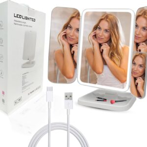 مرايا مضيئة للمكياج - تاتش وقابلة للطئ - XR-3300