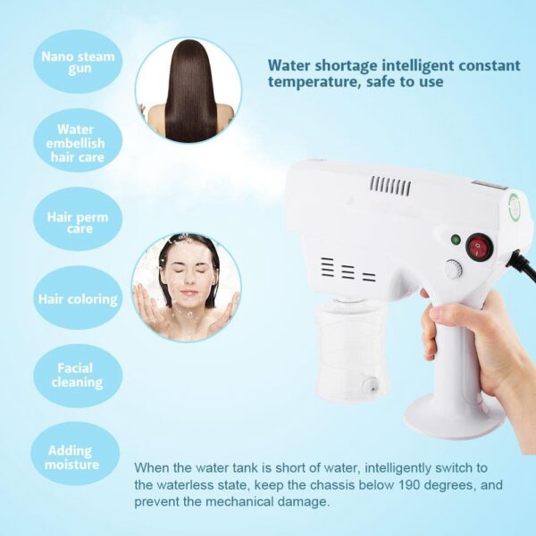 مسدس بخار النانو للشعر و الوجة Nano Steam Spray Hair Dyeing Dressing لإصلاح الشعر التالف - Image 2