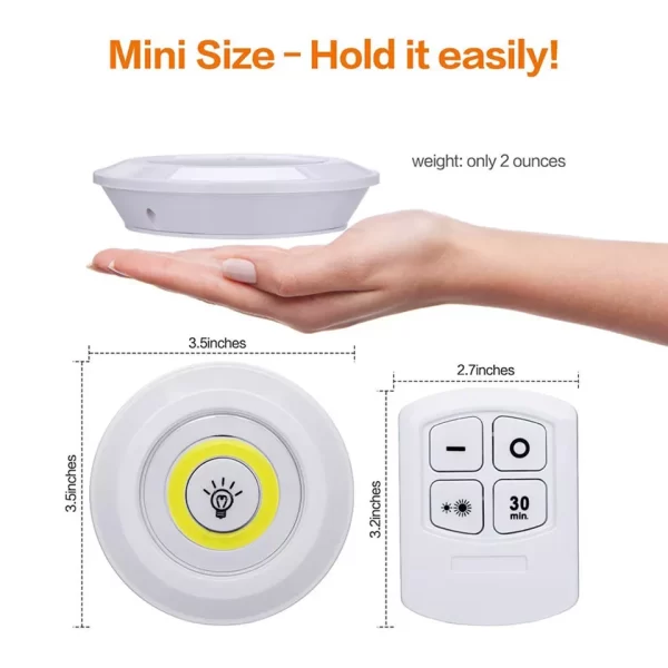 مجموعة مصابيح LED بجهاز تحكم عن بعد من 3 قطع LED Light With Remote Control Set Of 3 - Image 3