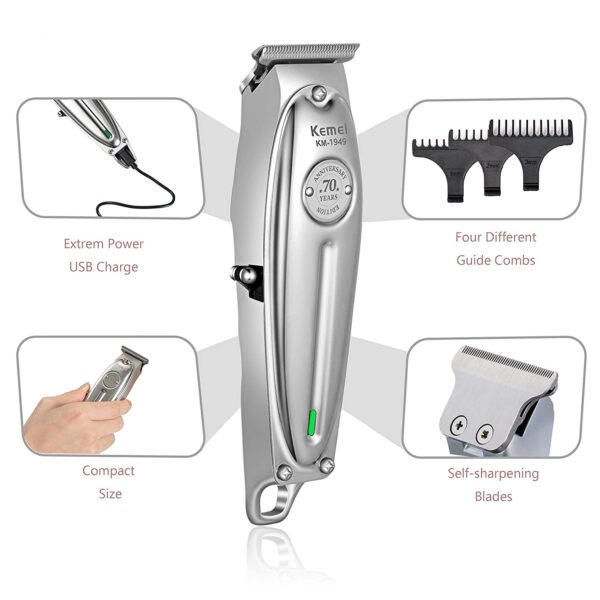 مكنة حلاقة الشعر كيمي 1949 السوبر Kemei KM-1949 One Blade For Men Face Shaver - Image 2