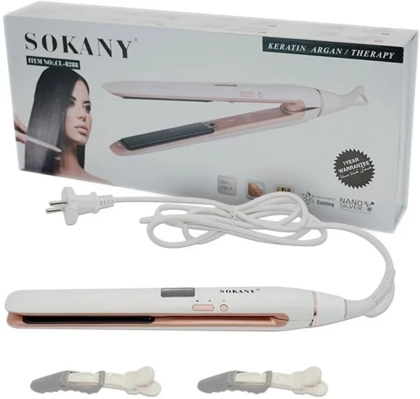 Sokany Cl-8288 مكواة فرد الشعر سوكاني بتقنية النانو المضادة للبكتيريا 750فهرنهايت - Image 3