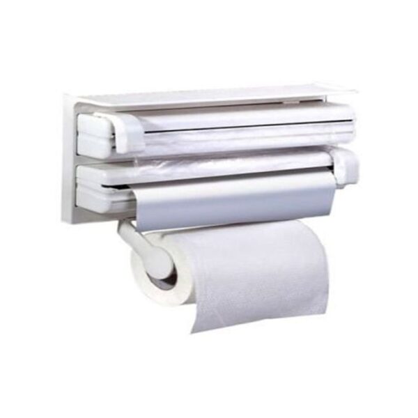 منظم المطبخ الثلاثي لأوراق المناديل Tissue Holder - Image 4